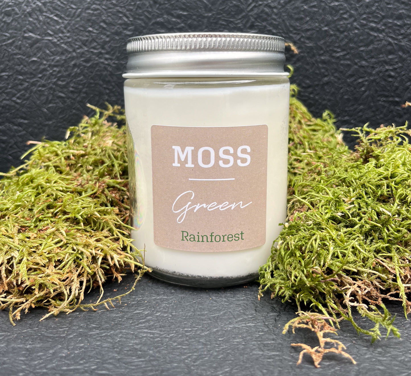 MOSS GREEN soy wax candles