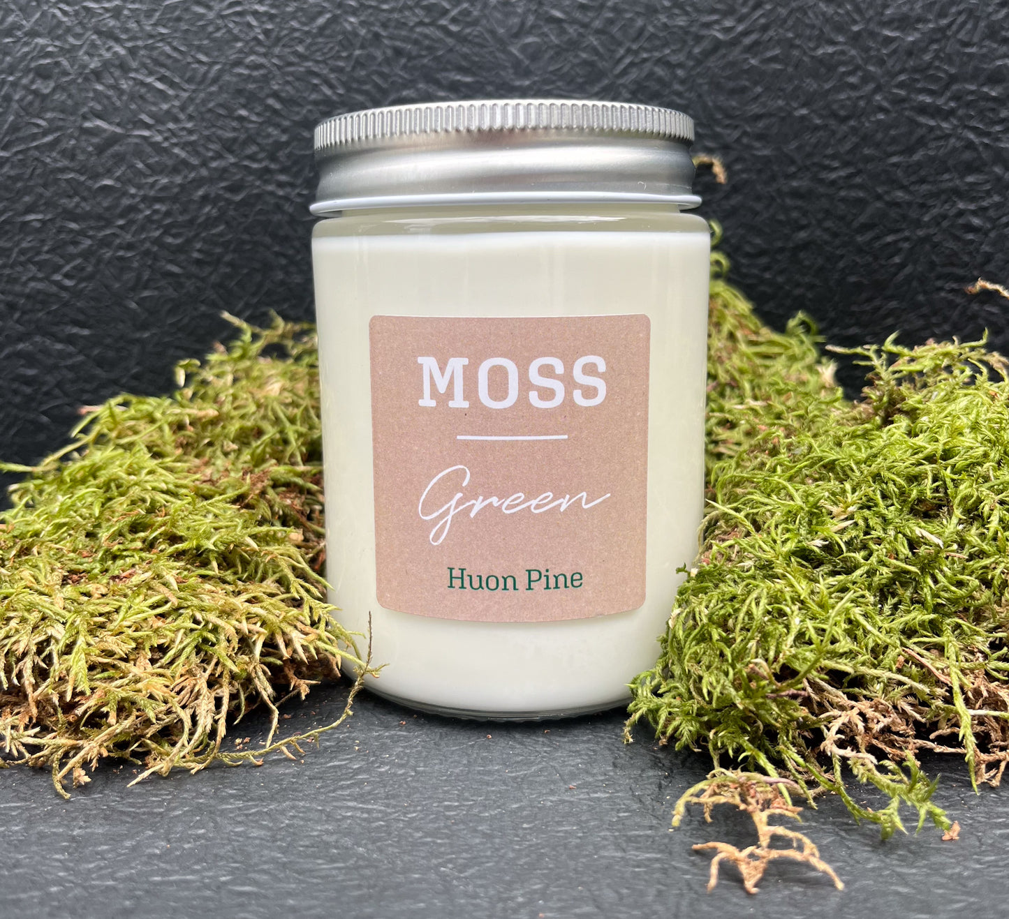 MOSS GREEN soy wax candles