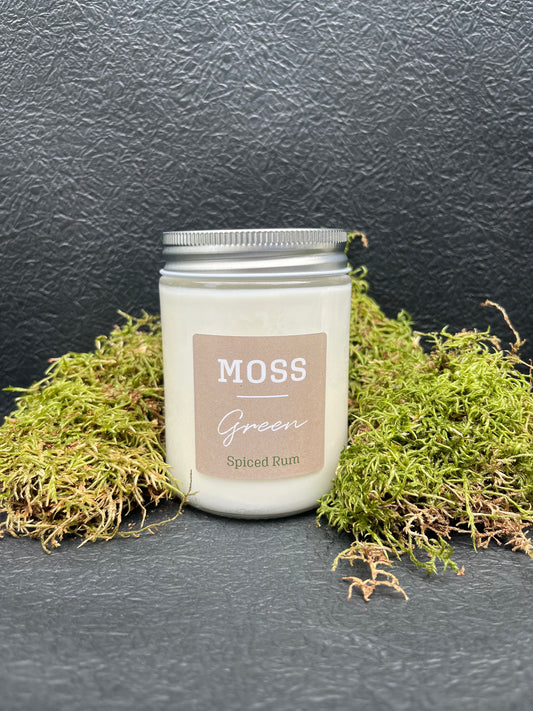 MOSS GREEN soy wax candles