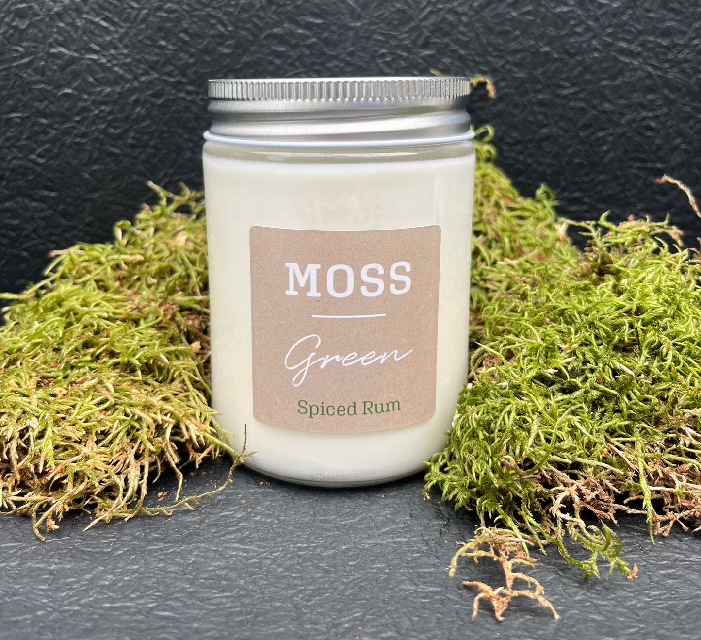 MOSS GREEN soy wax candles