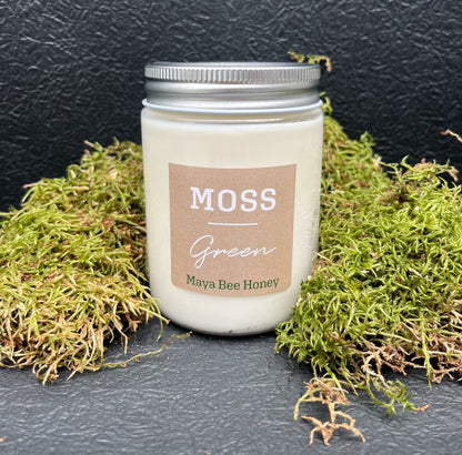 MOSS GREEN soy wax candles